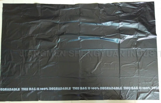 Bolsa de basura HDPE oxo-biodegradable negra (GF03)