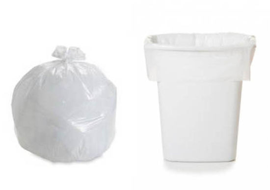 Bolsa de basura plástica de plástico C Doble el HDPE