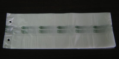 Bolso de comida de plástico transparente transparente HDPE