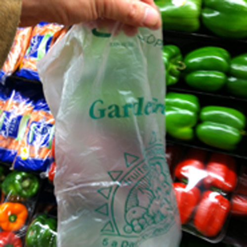 Bolsa de vegetales de plástico transparente HDPE