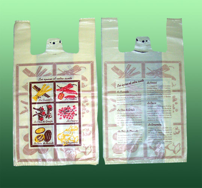 Impresión personalizada bolsas de compras de plástico bolsas de compras