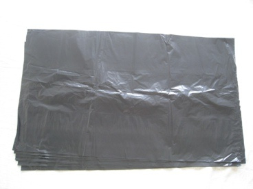 Bolsa de basura de plástico resistente negro LDPE