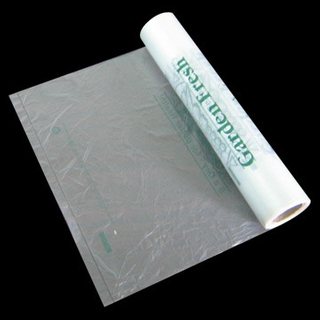 Bolso de rollo impreso de plástico transparente HDPE
