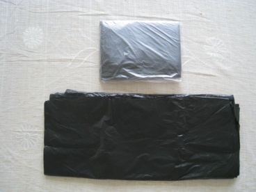 Bolsa de residuos empaquetada suelta negra HDPE