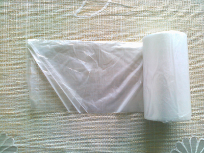Bolsa de rollo de plástico sellada con estrella lisa HDPE
